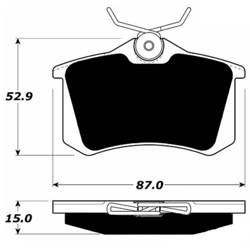 Porterfield Brake Pads for 2003 VOLKSWAGEN GOLF Gti 1.8 Turbo Vented R/Disc