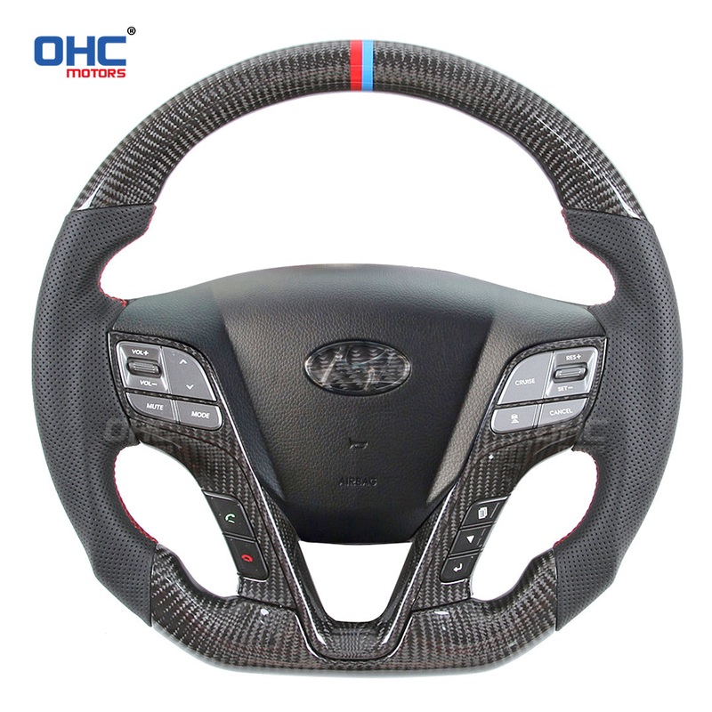 OHC Motors Carbon Fiber Steering Wheel for Hyundai Sante Fe
