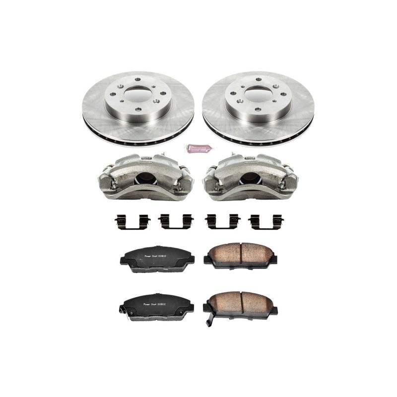 Power Stop Front Autospecialty Brake Kit w/ Calipers Honda Prelude 1992-1996 | KCOE1033