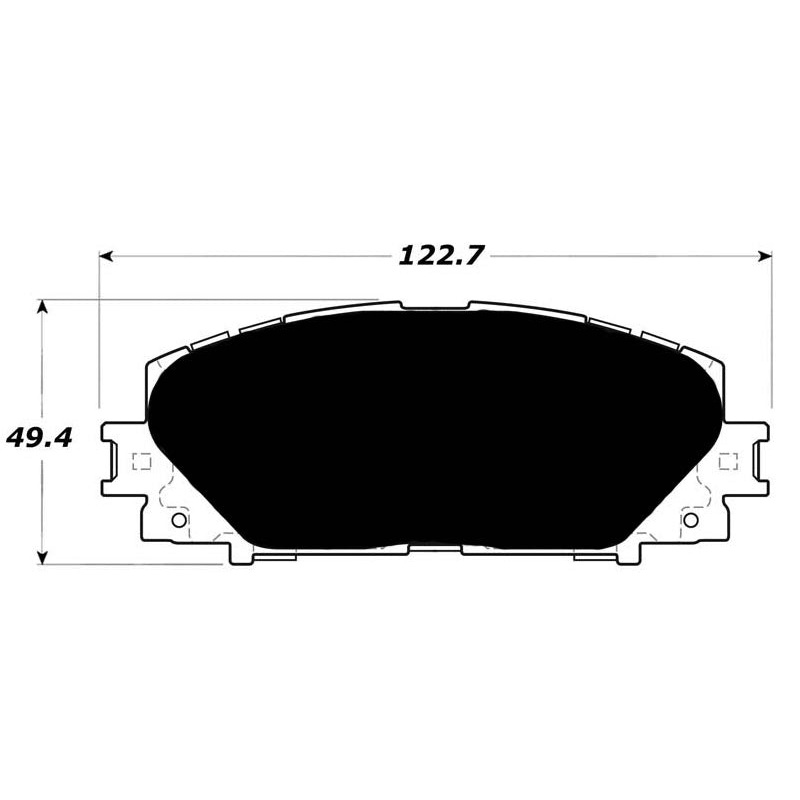 Porterfield Brake Pads for 2008 TOYOTA YARIS R/Drums