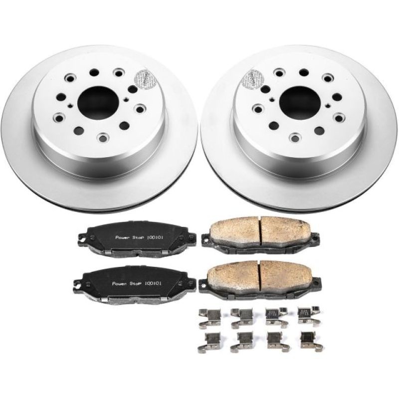 Power Stop Rear Z17 Evolution Geomet Coated Brake Kit Lexus SC300 1999-2000 / SC400 1992-2000 | CRK3134