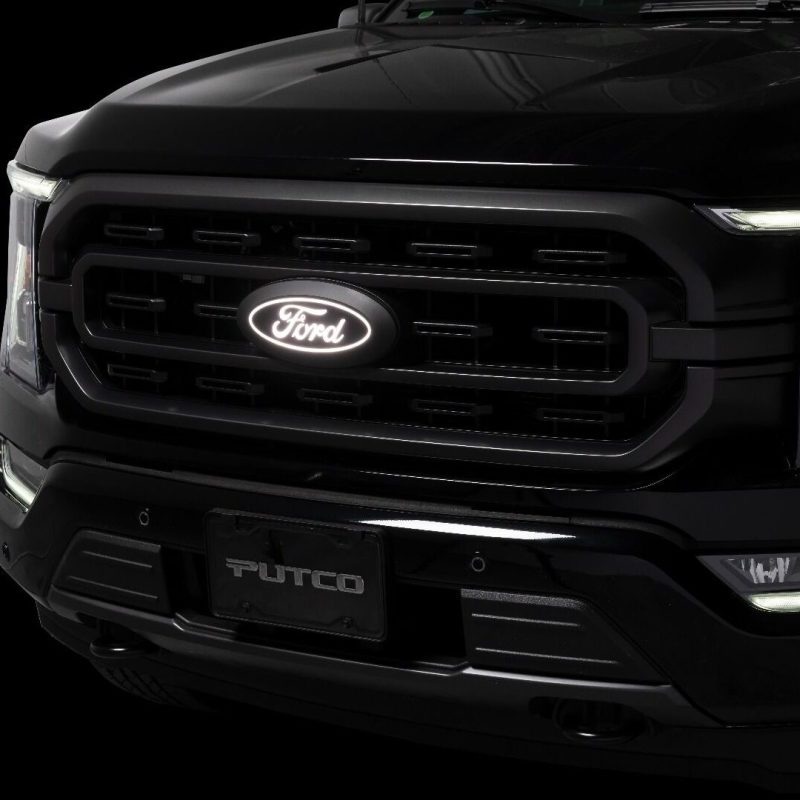 Putco 21-22 Ford F-150 Front Luminix Ford LED Emblem – w/ Camera CutOut