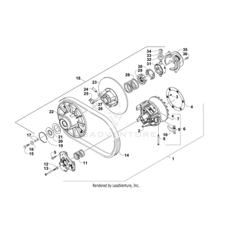 Thrust Washer (Rb 0648-700) by Arctic Cat