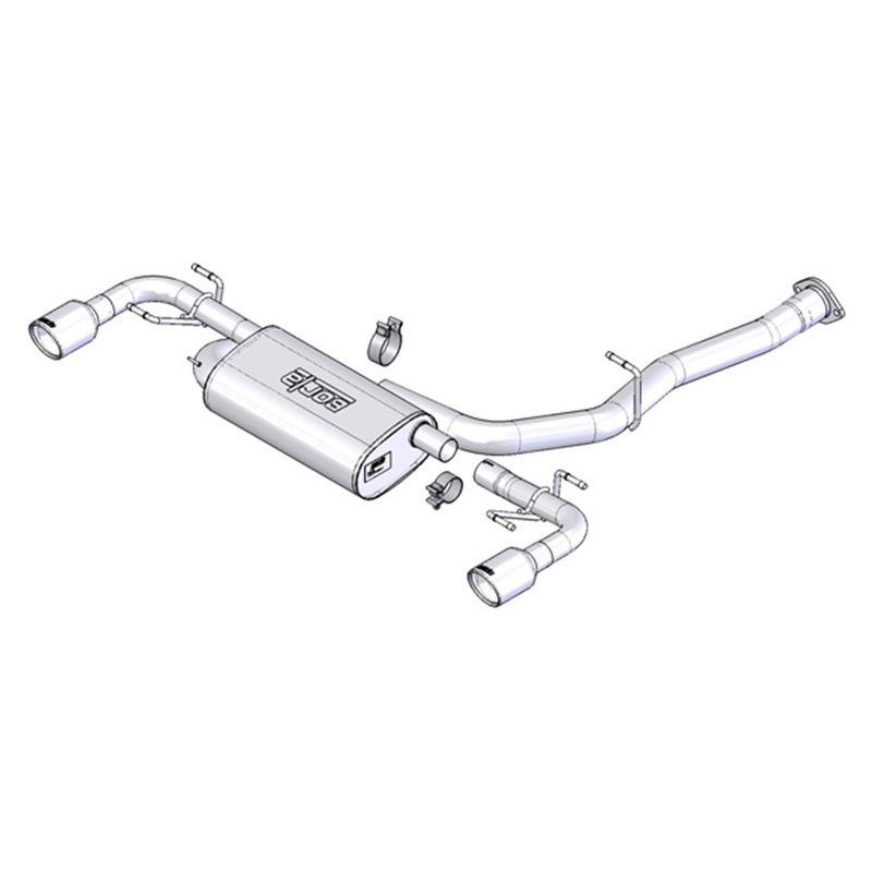 Borla Cat-Back Exhaust System – EC-Type | 2004-2009 Mazda RX-8 1.3L (1014015)