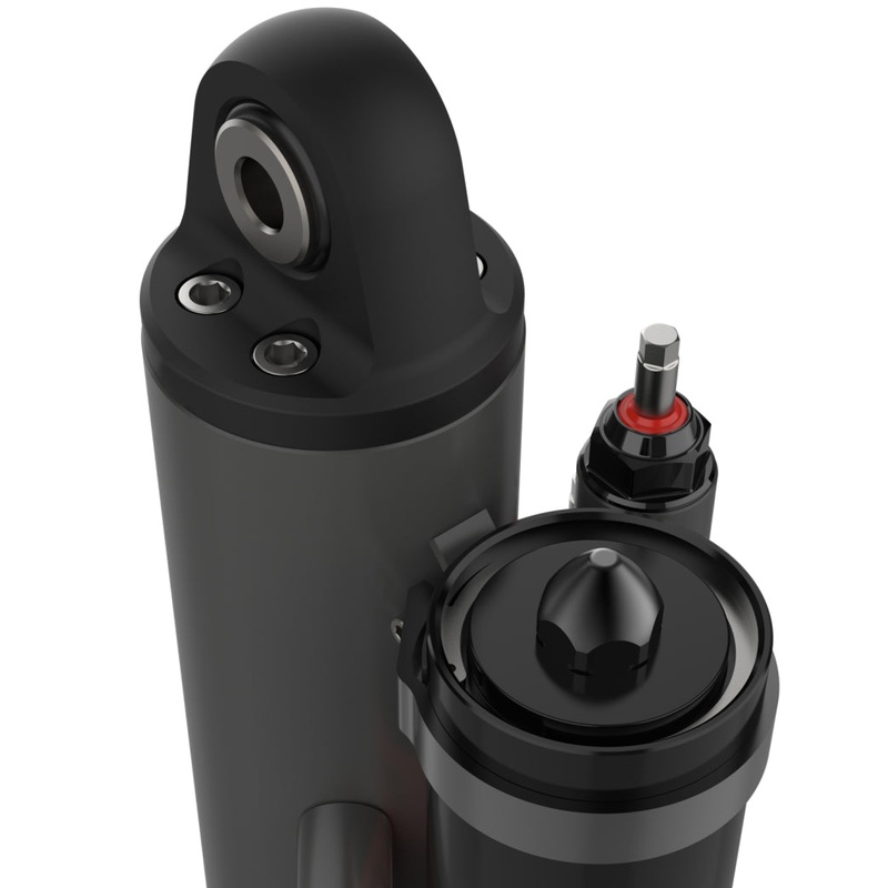 Fox 3.5 Factory Race 1in Shaft 5-Tube External Bypass 16in Piggyback Shock – Right