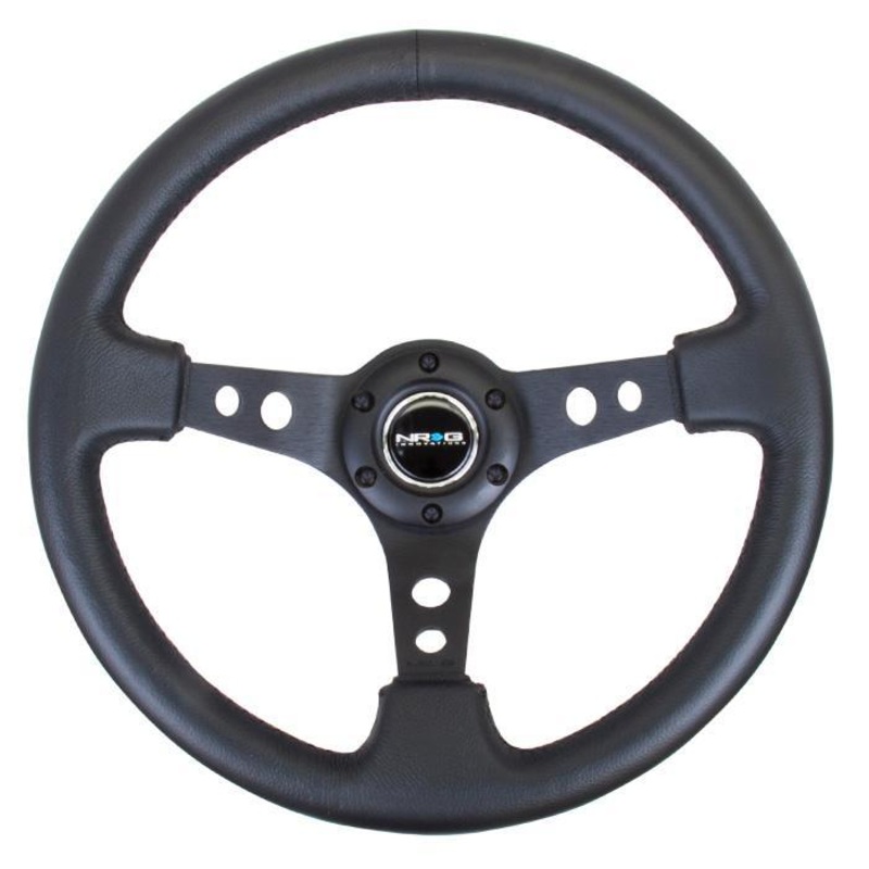 NRG RST-006 Sport Steering Wheels – 350mm x 3″ Deep – Premium Leather