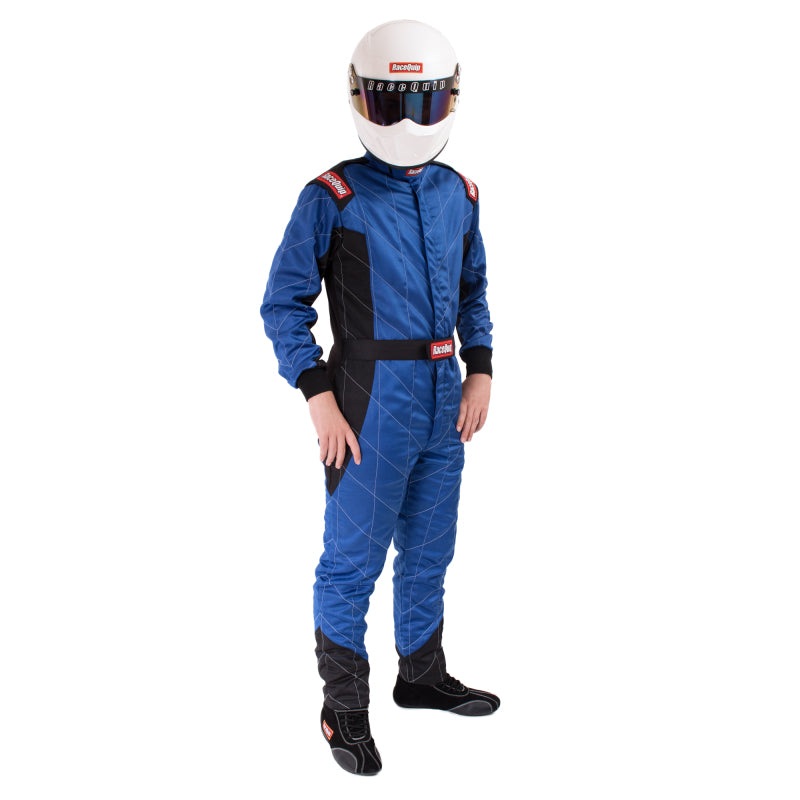RaceQuip Blue Chevron-5 Suit SFI-5 – Large