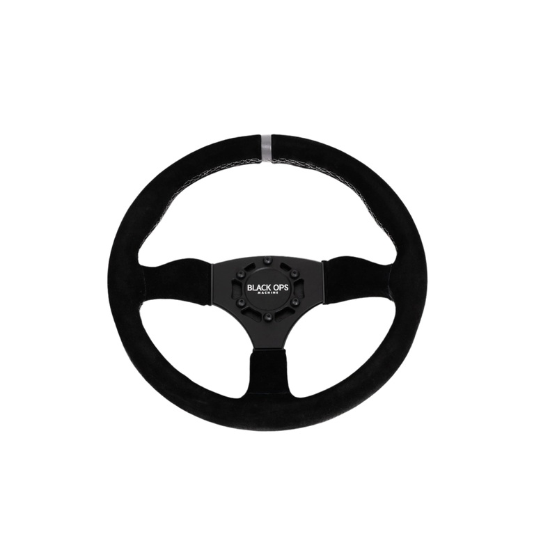 Suede Steering Wheel (6 Bolt Pattern) By Black Ops Machine