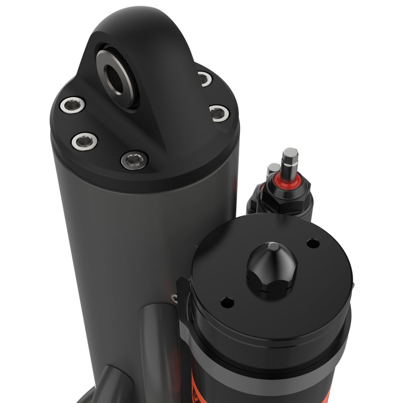 Fox 4.4 Factory Race Shaft 5-Tube External Bypass 18in Piggyback Shock – Right