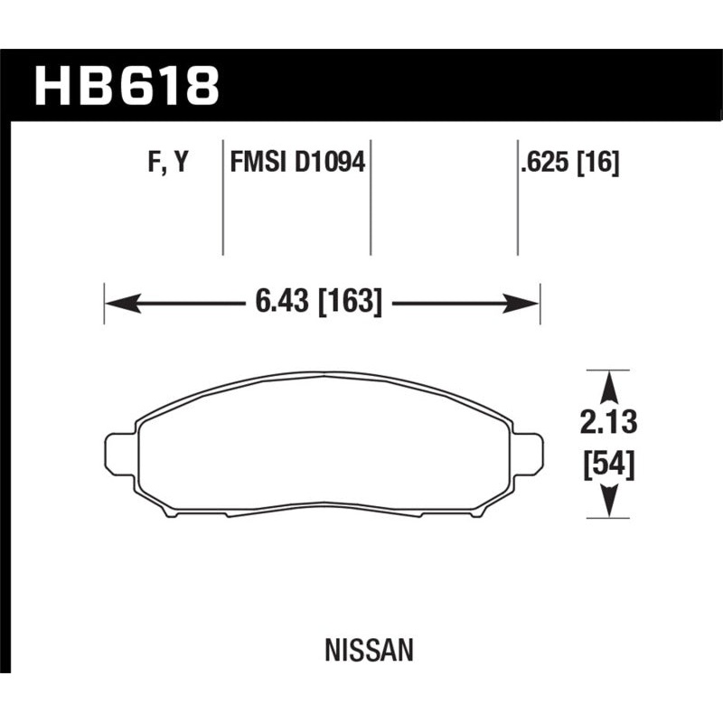 Hawk 05-10 Nissan Frontier / 05-07 Nissan Pathfinder / 09-10 Pathfinder 4.0L / 05-10 Nissan Xtrerra