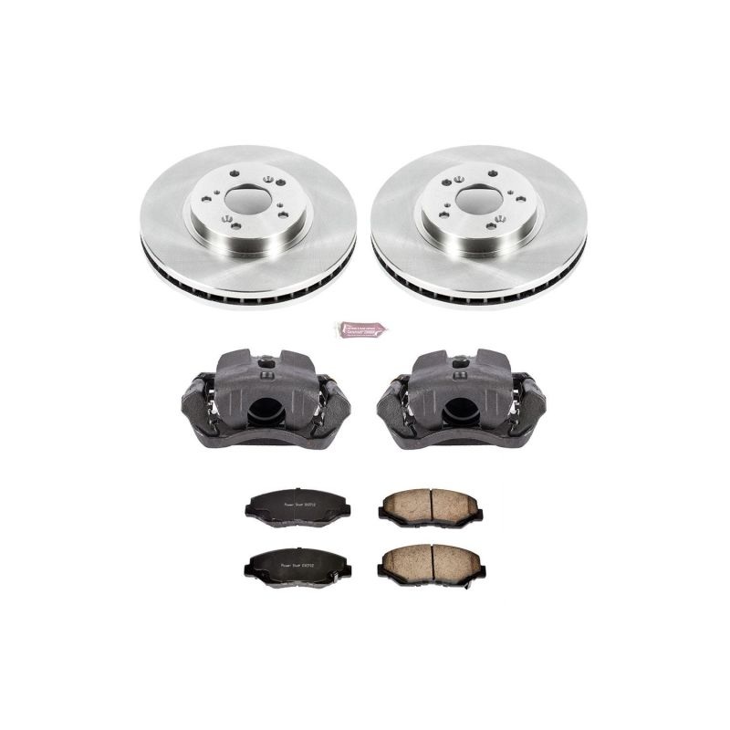 Power Stop Front Autospecialty Brake Kit w/ Calipers Honda Pilot 2003-2008 | KCOE2302