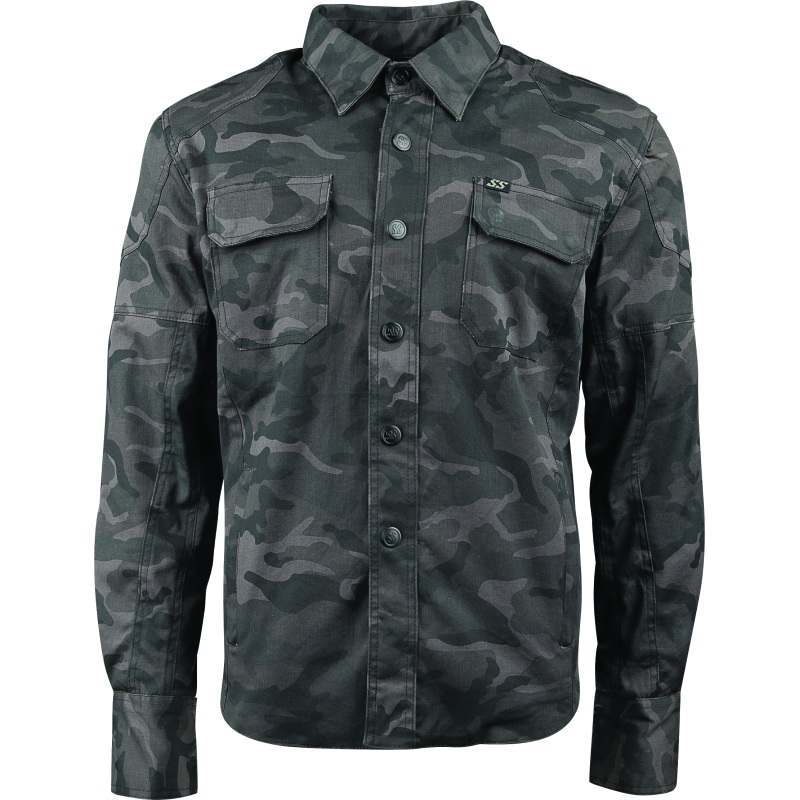 Speed and Strength Call to Arms Moto Shirt Camouflage – XL