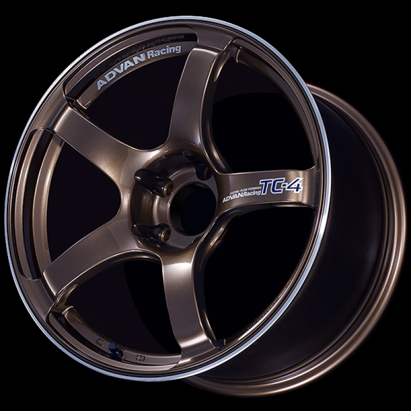 Advan TC4 15×8.0 +28 4-100 Racing Umber Bronze Wheel W/ Ring