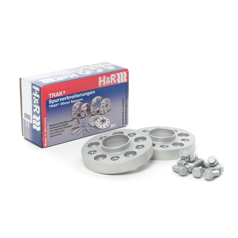 H&R Trak+ 40mm DRA Wheel Spacers – Bolt Pattern 5/112 Center Bore 66.5 Stud Thread 14×1.5 – Black
