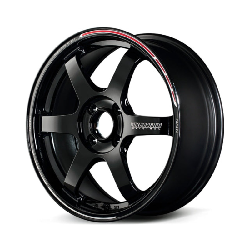 Volk Racing TE37 Sonic Time Attack Wheel  – 16×6.0 +43 | 4×100 |  Black / REDOT