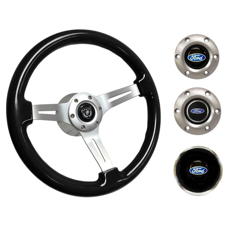 1968-78 Ford Fairlane Steering Wheel Kit | Black Ash Wood | ST3074