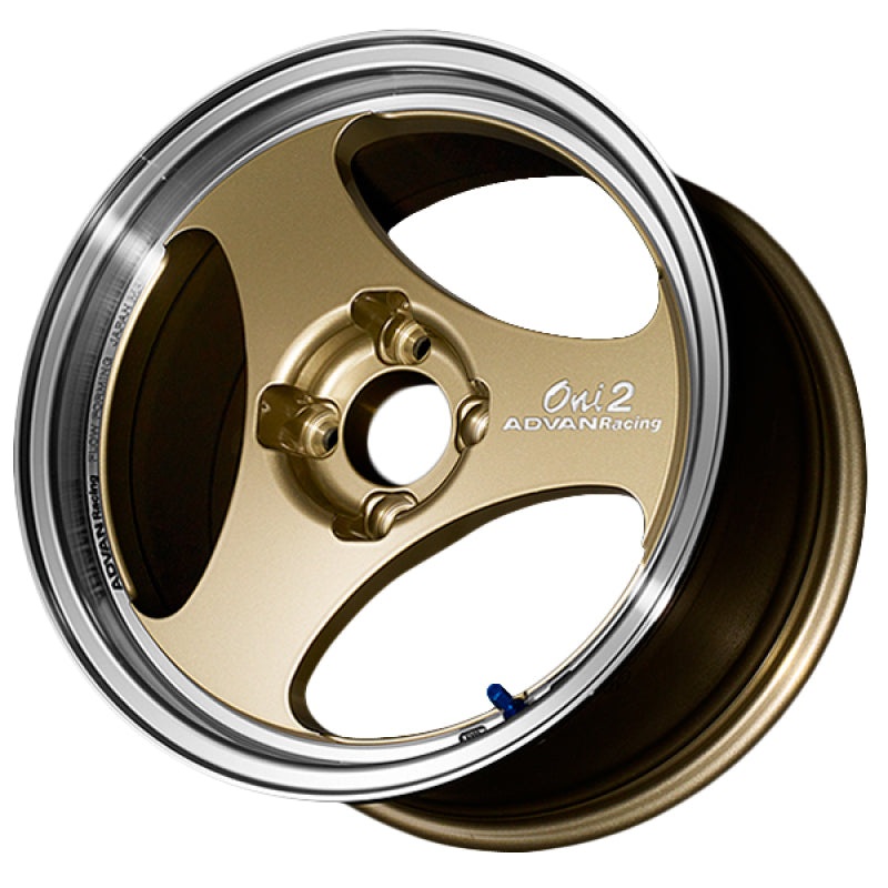 Advan ONI2 15×7 / ET +30 / 4×100 – Machining & Champagne Gold Wheel