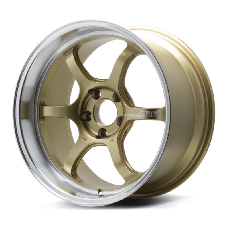 Advan Racing R6 Wheel – 18×11.0 +15 | 5×114.3 | Machining & Racing Brass Gold
