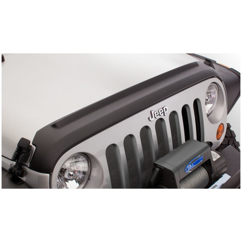 Bushwacker 07-18 Jeep Wrangler (JK) / (JK) Unlimited Trail Armor Hood Guard – Black