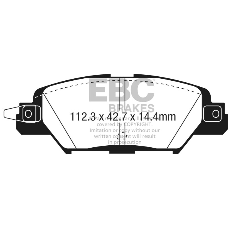 EBC 2016 Mazda CX-5 2.0L Yellowstuff Rear Brake Pads