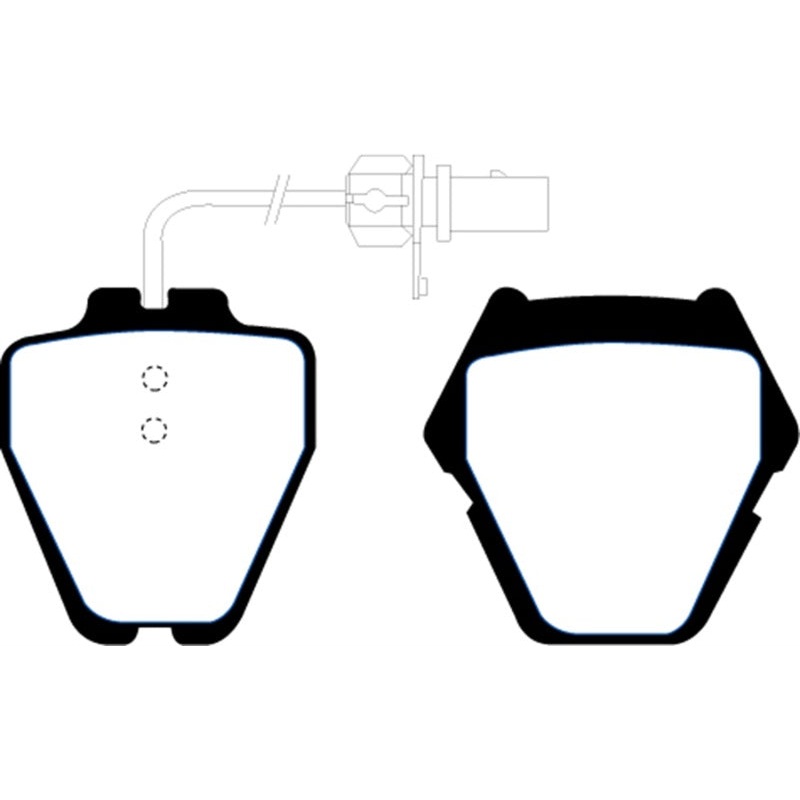EBC 99-01 Audi A6 Quattro 2.7 Twin Turbo Sedan (8 Pad Set) Redstuff Front Brake Pads