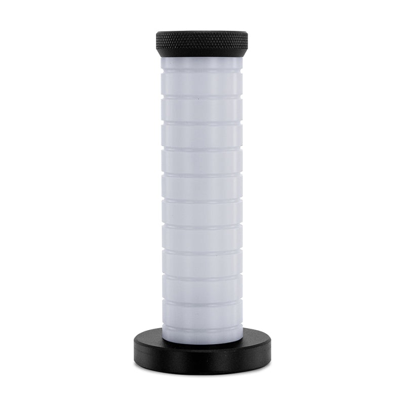 Mishimoto BMX Grip Style Weighted Shift Knob Black / White Universal | MMSK-BMXBKWH