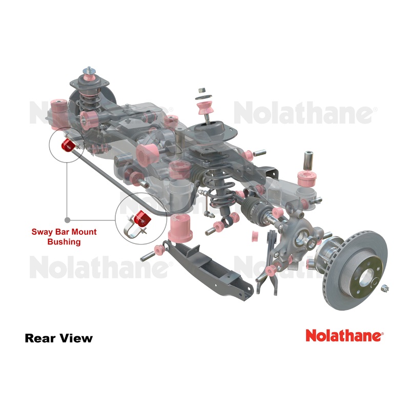 Nolathane Rear Sway Bar – Mount Bushing Kit (15mm) | 2007-2011 BMW 3-Series and 2008-2012 BMW 1-Series (REV012.0148)