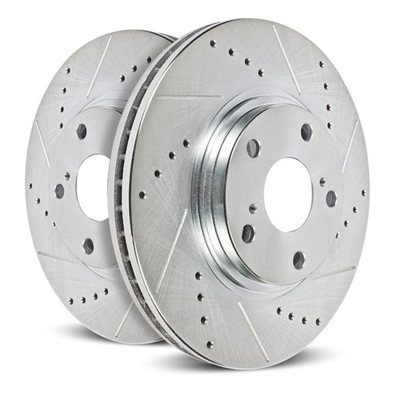 Power Stop 2021 Ford Bronco Sport Rear Evolution Drilled & Slotted Rotors – Pair