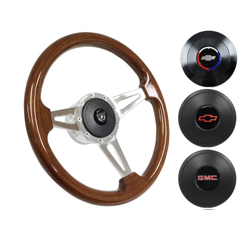 1974-94 Chevy Truck, GMC Steering Wheel Kit | Mahogany Wood | ST3078