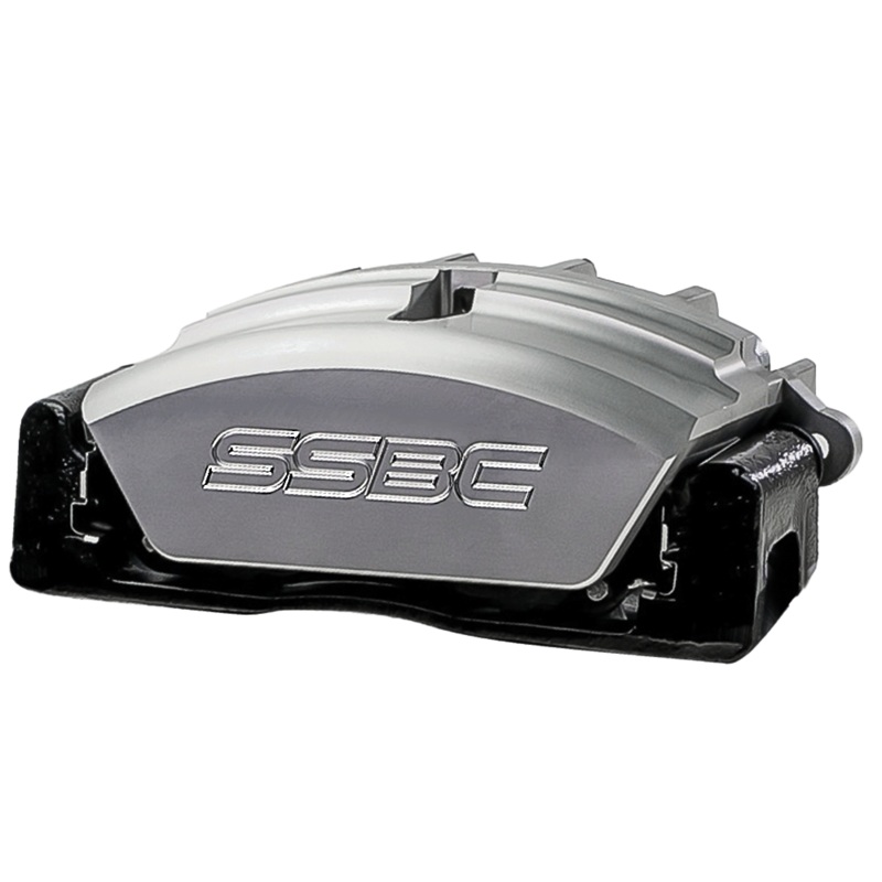 American Made Tri-Power 3-Piston Front Caliper Assembly W/Pads. Clear CPA-22135-2A
