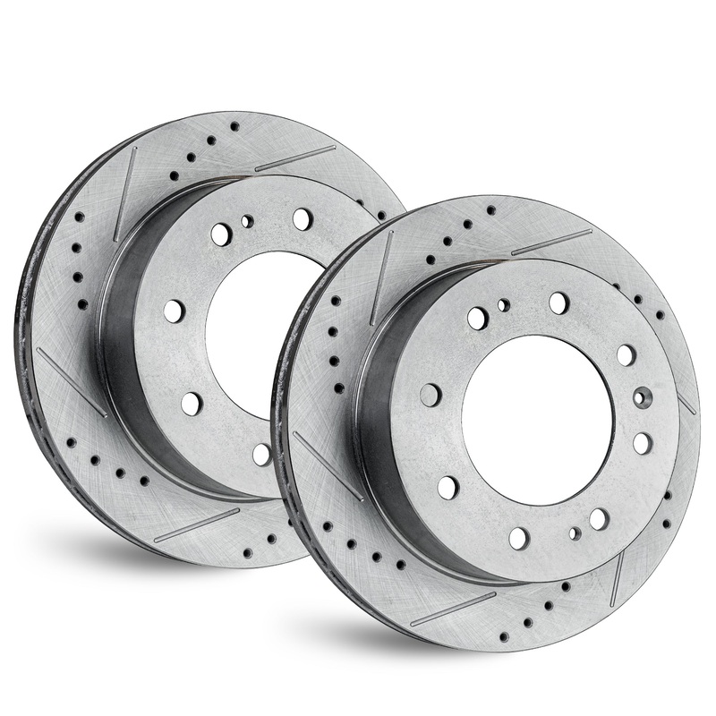 APF Front Brake Rotors Compatible for Mitsubishi Galant 2000-2012 Zinc Drilled/Slot | 276 MM / 10.866 Inch Rotor Diameter | OEM Fitment | Rust Free | 10YR WTY | 2 Rotors