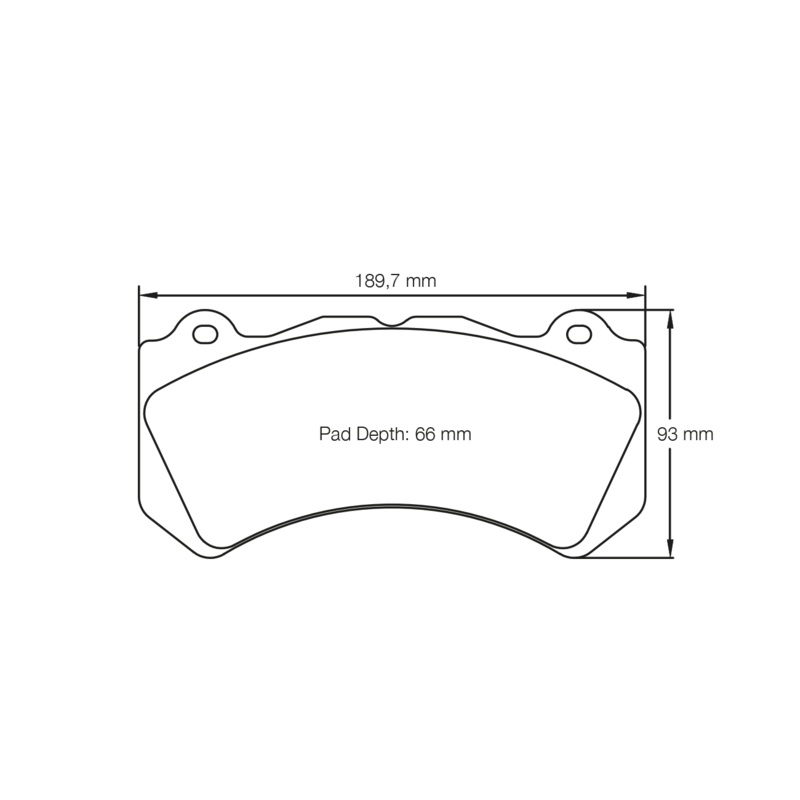 Pagid – (Shape No.: 8081) Aston Martin, Audi, Cadillac, Chevrolet, Dodge, Mercedes, Nissan