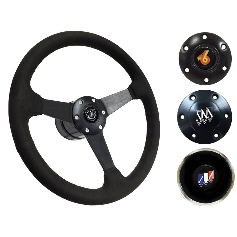 1969-89 Buick Steering Wheel Kit | Black Ultralux Suede | ST3582BLK