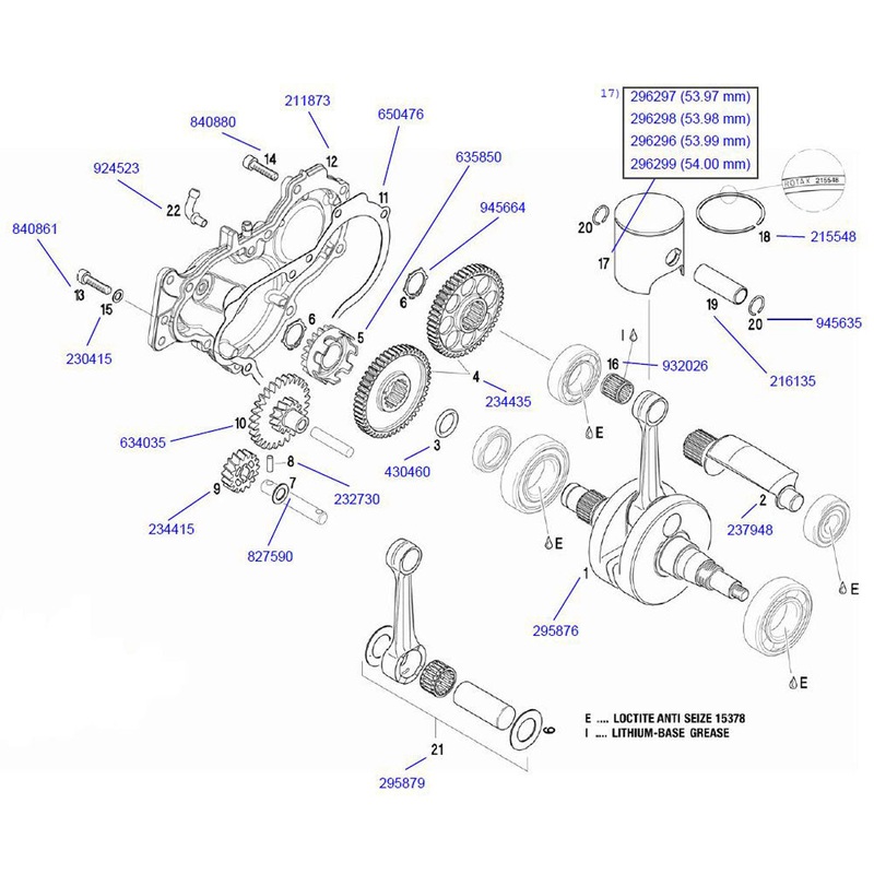 21. 685011 Rotax Connecting Rod Assembly