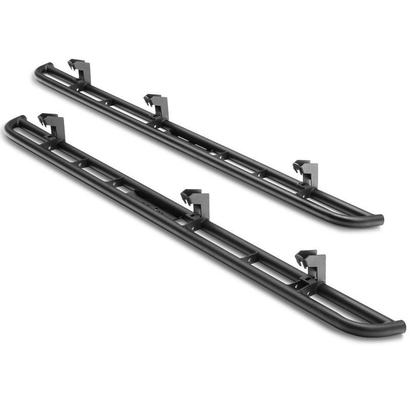 N-Fab 2022 Tundra CrewMax | All Beds Gas SRW RKR Rails – Cab Length – 1.75in – Tex. Black | T224RKRCC