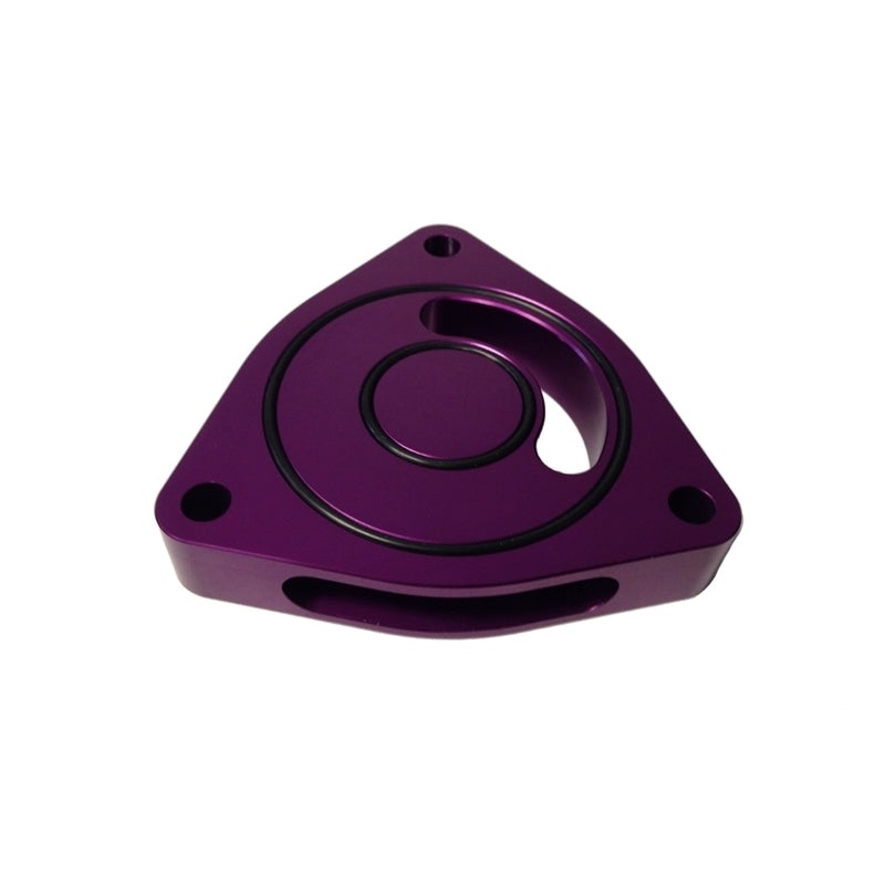 Torque Solution Blow Off BOV Sound Plate (Purple): 2016 + Honda Civic Si