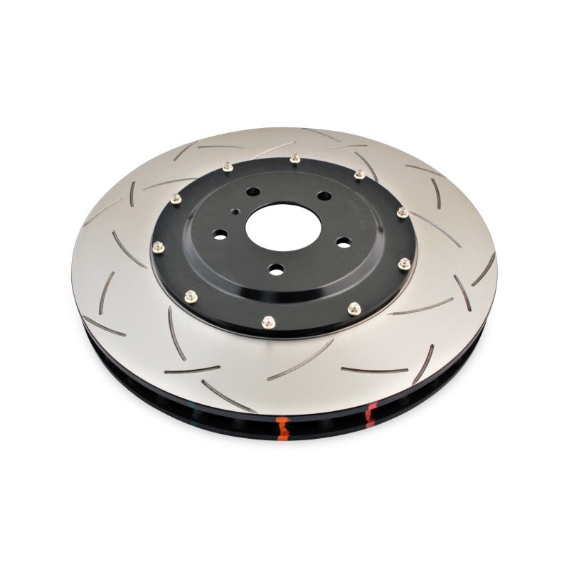 DBA 09-11 Nissan GTR R-35 Front Slotted 5000 Series 2 Piece Rotor Assembled w/ Black Hat