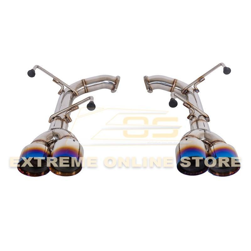 Extreme Online Store [15-21 WRX / STi] Axle Back Quad Burnt Tips Exhaust