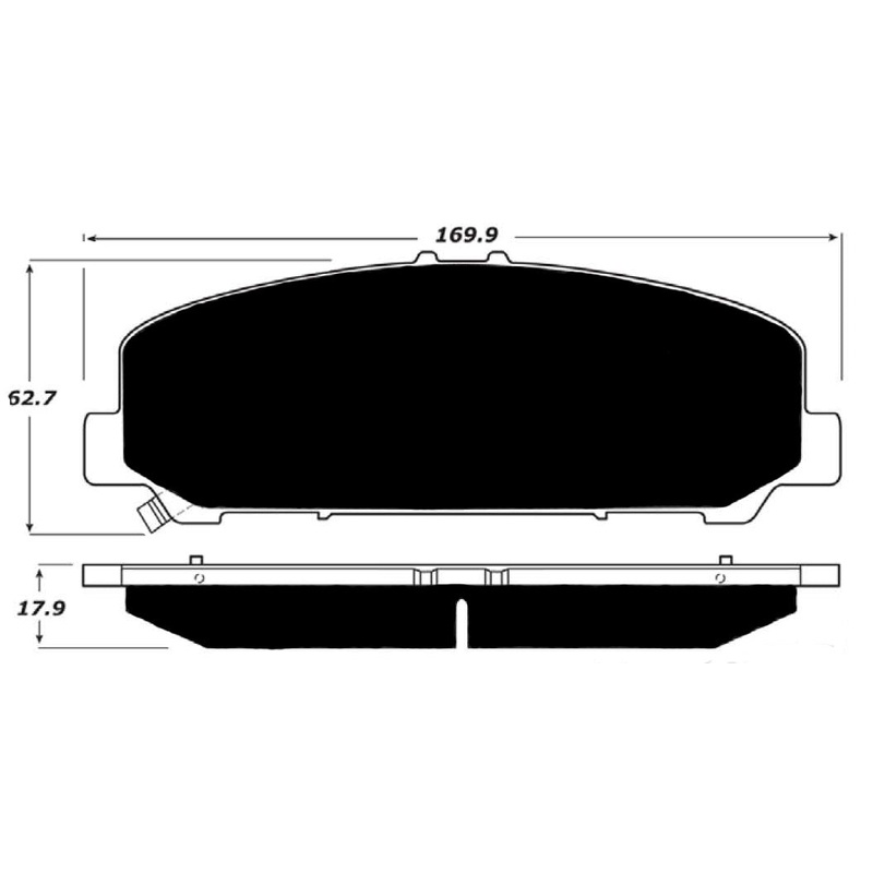 Porterfield Brake Pads for 2017 INFINITI QX80