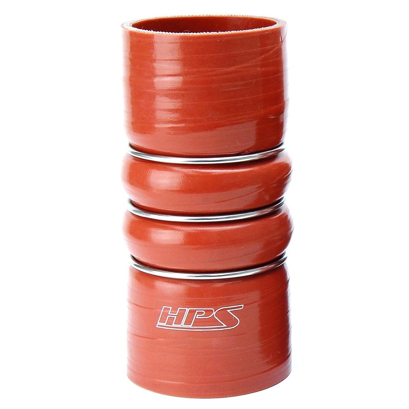 HPS 2″ ID 6″ Length, Silicone Charge Air CAC Hose Double Hump Coupler | Universal (CAC-200-HOT)