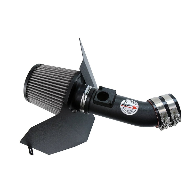 HPS Performance [02-07 WRX, 04-07 STI] Performance Short Ram Air Intake w/ Heat Shield – Black | 827-606WB