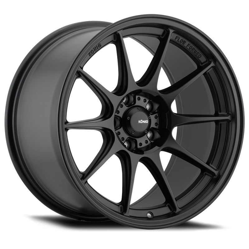 Konig Dekagram 15×9 4×100 ET35 Semi-Matte Black