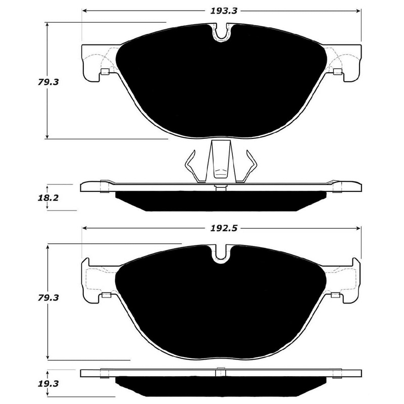 Porterfield Brake Pads for 2011 BMW 550i GT xDrive