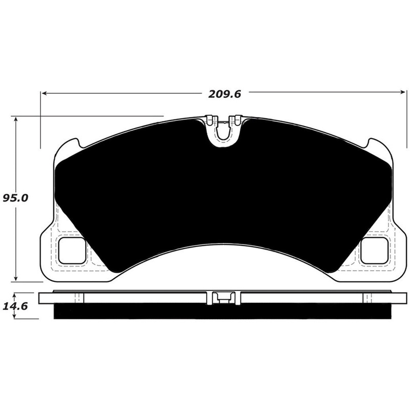 Porterfield Brake Pads for 2015 PORSCHE PANAMERA GTS