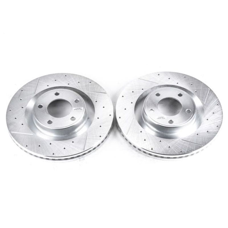 Power Stop 07-15 Ford Edge Front Evolution Drilled & Slotted Rotors – Pair