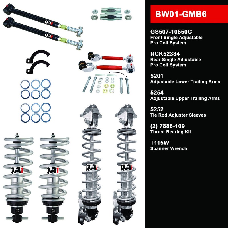 QA1 BW01-GMB6 Level 1 Big Wheel Suspension Kit 91-96 GM B-Body