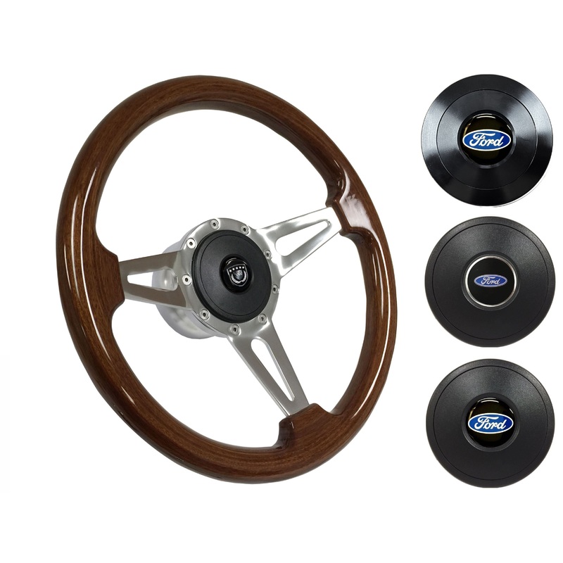 1967-69 Ford Galaxie Steering Wheel Kit | Mahogany Wood | ST3078