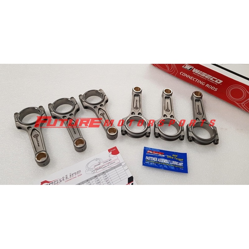 Boostline Toyota 2JZ-GE, 2JZ-GTE  Connecting Rod Set, 142.00 mm Length ARP2000 BOLTS
