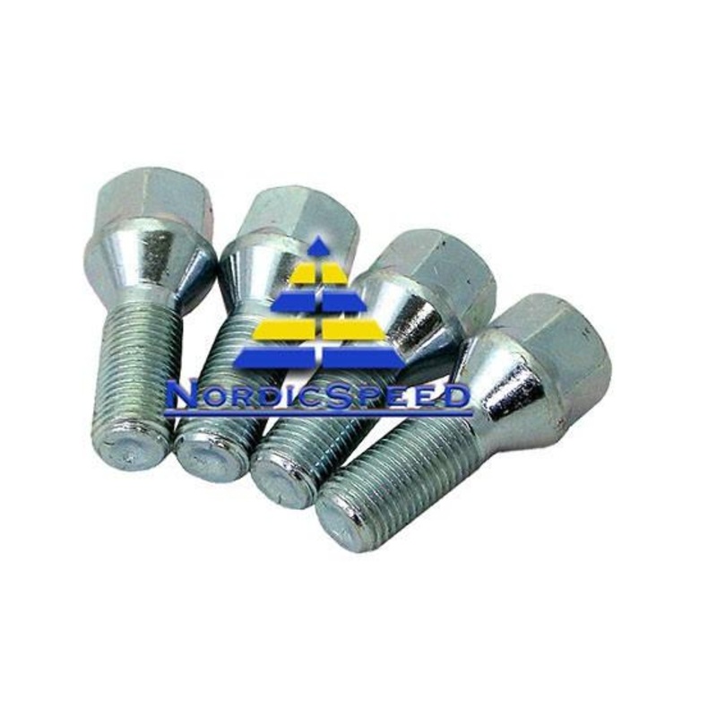 Wheel Lug Bolts Chrome OEM Style Set of 4
