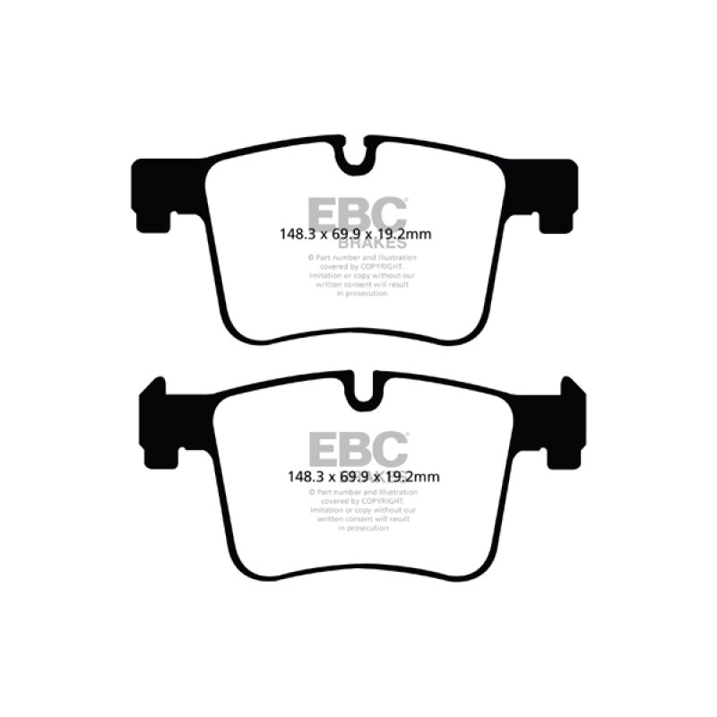 EBC 11+ BMW X3 2.0 Turbo (F25) Ultimax2 Front Brake Pads